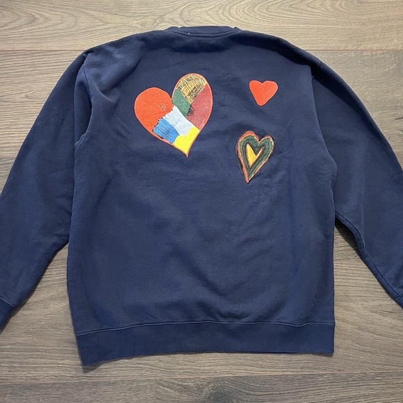 KIDS WORLDWIDE Dream Big Sweatshirt Crew Neck Unisex Sweater Navy Size XL - Picture 4 of 4